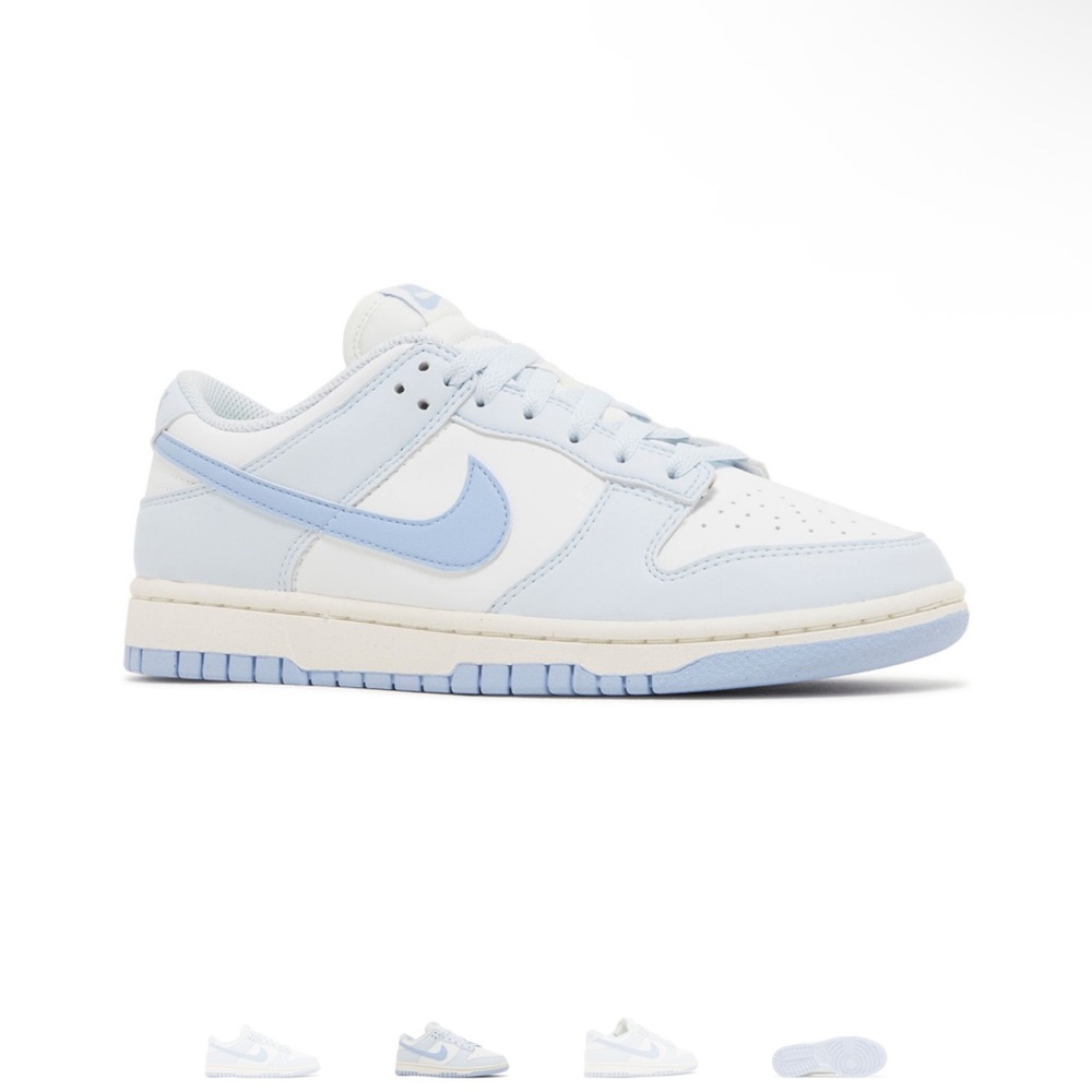 Women’s dunk low next nature in “blue tint”
